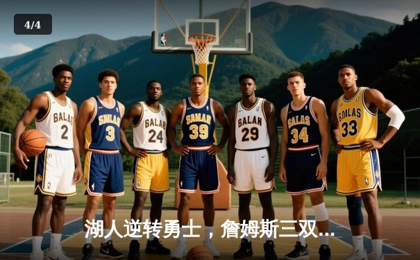 湖人逆转勇士，詹姆斯三双锁定西部决赛席位 - 4